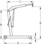 DRAKKAR EQUIPEMENT 13089 Grue d’atelier fixe 1T